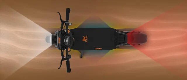 Kukirin g4 max off-road electric scooter 2*1600w engine 60V 35.2 Ah 95km maximum range 86 km/h maximum speed front and rear piston oil brake