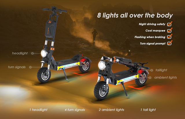 Kukirin g4 max off-road electric scooter 2*1600w engine 60V 35.2 Ah 95km maximum range 86 km/h maximum speed front and rear piston oil brake