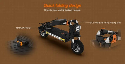 Kukirin g4 max off-road electric scooter 2*1600w engine 60V 35.2 Ah 95km maximum range 86 km/h maximum speed front and rear piston oil brake