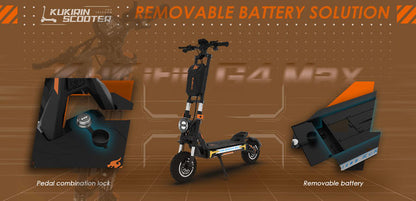 Kukirin g4 max off-road electric scooter 2*1600w engine 60V 35.2 Ah 95km maximum range 86 km/h maximum speed front and rear piston oil brake